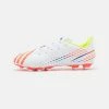 Adidas Performance PREDATOR EDGE.4 FXG - Moulded Stud Football Boots - Footwear White/solar Yellow/power Blue