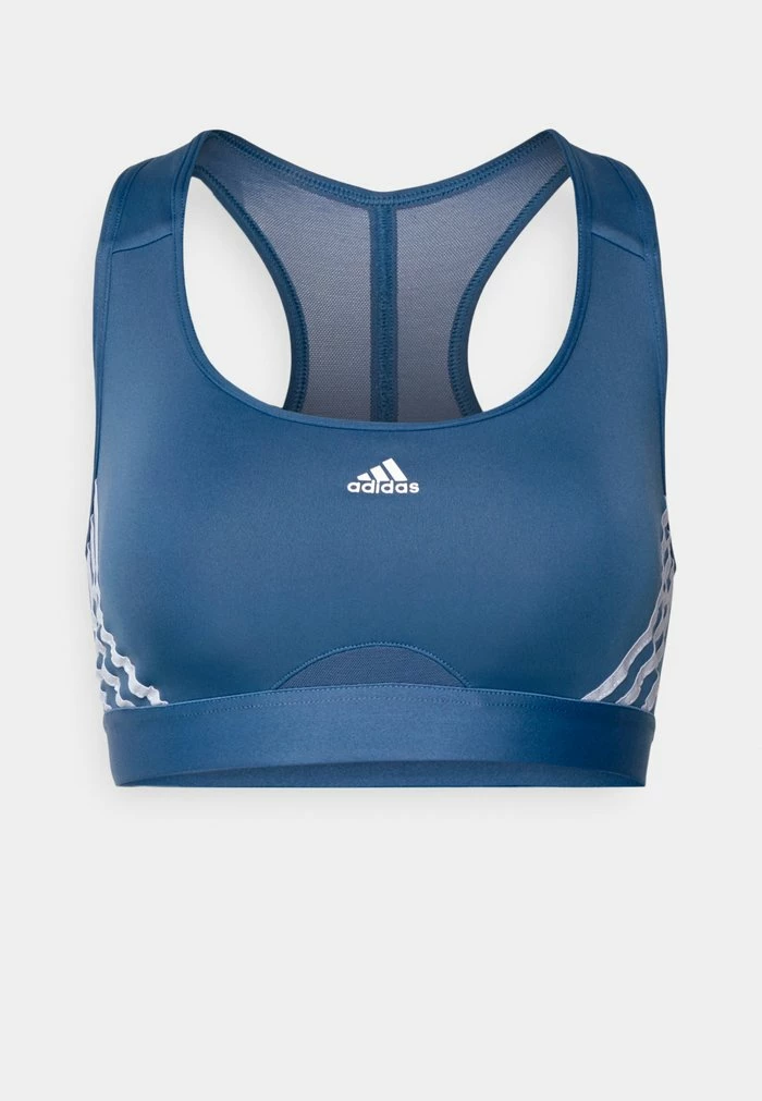 Adidas Performance Medium Support Sports Bra - Altered Blue/white 6 Adidas Performance Medium Support Sports Bra - Altered Blue/white - Image 4