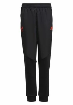 Adidas Performance MESSI TAP LIONEL - Tracksuit Bottoms - Black/app Solar Red
