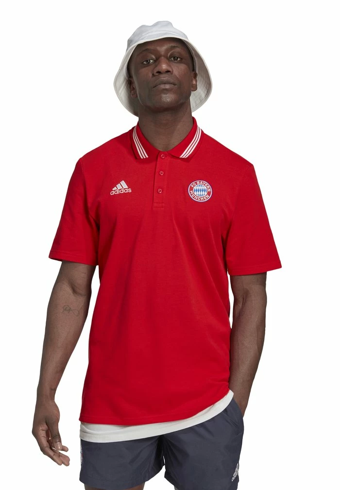 Adidas Performance FC BAYERN MÜNCHEN POLO - Club Wear - Red 4 Adidas Performance FC BAYERN MÜNCHEN POLO - Club Wear - Red - Image 2