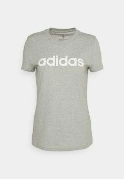Adidas Performance LOUNGEWEAR ESSENTIALS SLIM LOGO - Print T-shirt - Medium Grey Heather/white 10 Adidas Performance LOUNGEWEAR ESSENTIALS SLIM LOGO - Print T-shirt - Medium Grey Heather/white -adidas Performance Shop 2cc9e771f5964683a8a9027d0b175b0a
