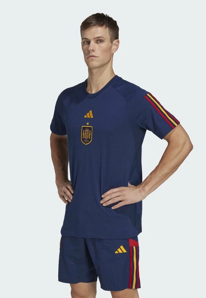 Adidas Performance SPAIN FEF 22 TRAVEL TEE - National Team Wear - Blue 3 Adidas Performance SPAIN FEF 22 TRAVEL TEE - National Team Wear - Blue