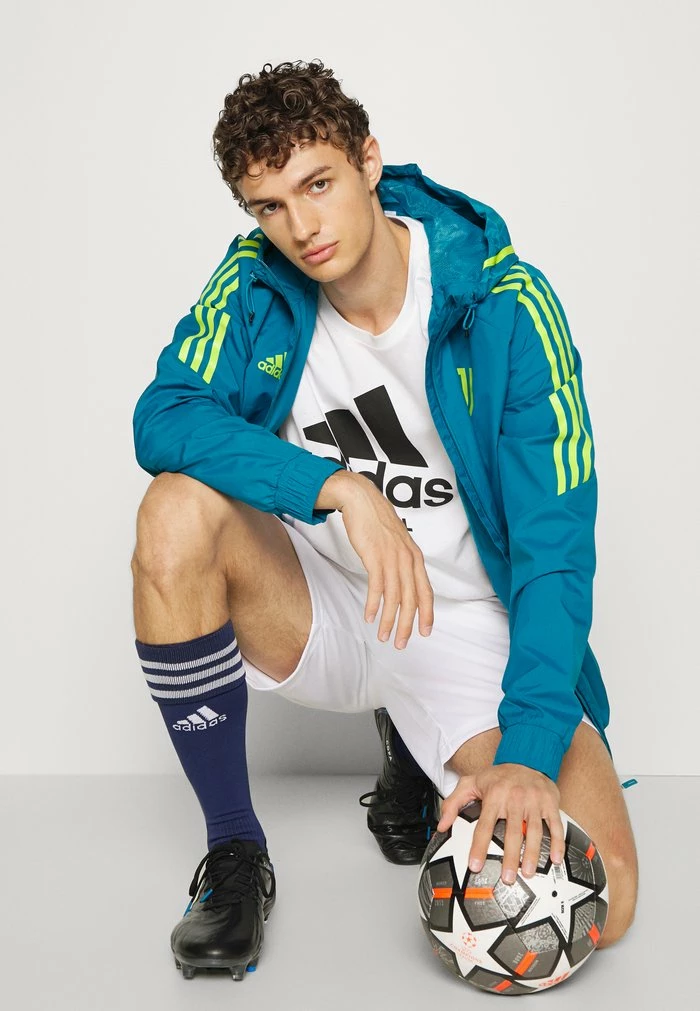 Adidas Performance JUVENTUS TURIN ALLWEATHER JACKET - Club Wear - Turquoise 6 Adidas Performance JUVENTUS TURIN ALLWEATHER JACKET - Club Wear - Turquoise - Image 4