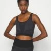 Adidas Performance ADIDAS X KARLIE KLOSS SEAMLESS KNIT - Top - Carbon/black -adidas Performance Shop 2e34868461a34b0e842160a5cc6cd110