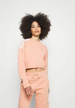 Adidas Performance CROP CREW - Sweatshirt - Ambient Blush