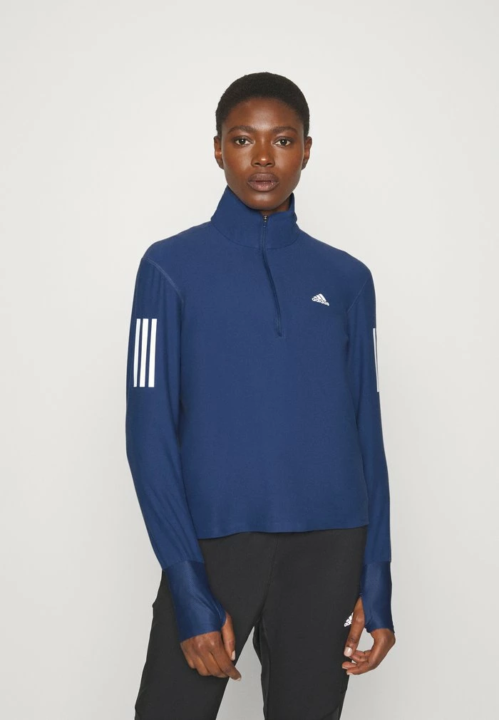 Adidas Performance 1/2 ZIP - Long Sleeved Top - Steel 3 Adidas Performance 1/2 ZIP - Long Sleeved Top - Steel