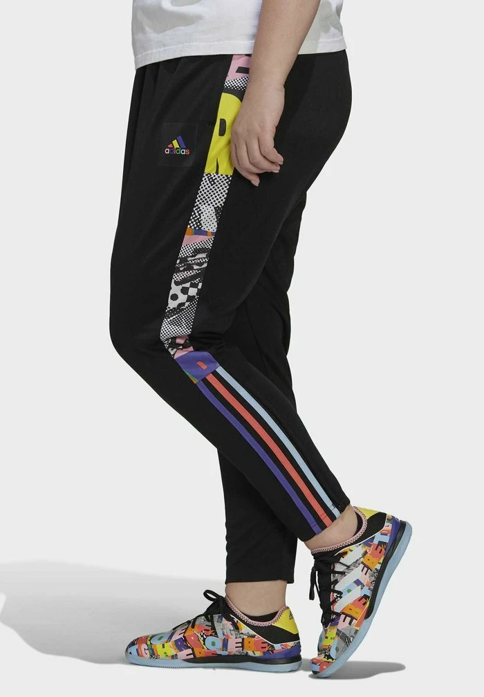 Adidas Performance TIRO PRIDE PLUS SIZE - Tracksuit Bottoms - Black 6 Adidas Performance TIRO PRIDE PLUS SIZE - Tracksuit Bottoms - Black - Image 4