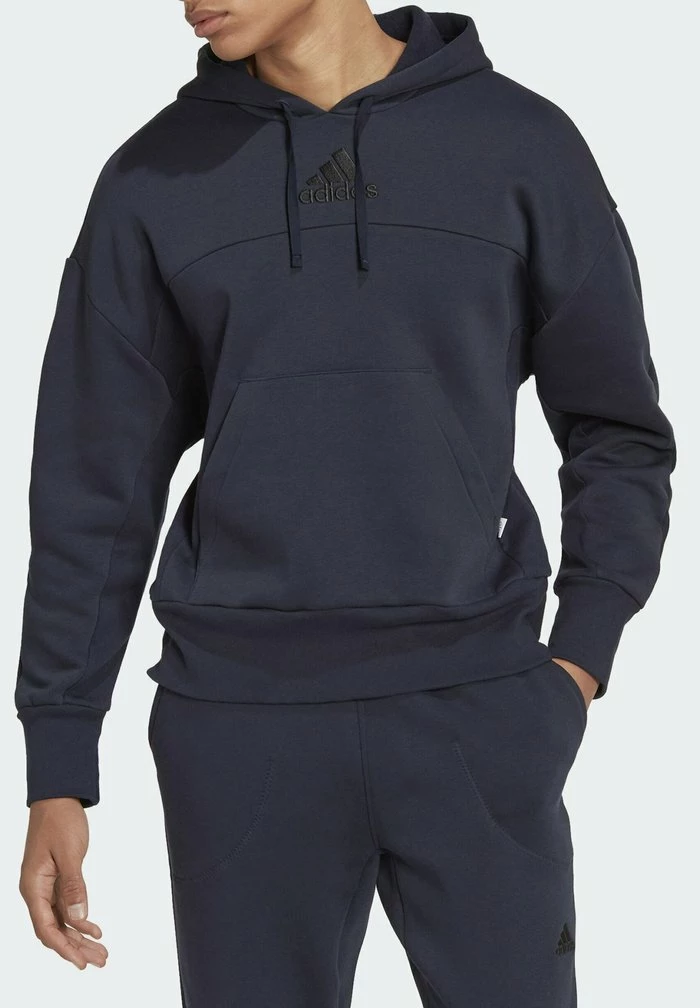 Adidas Performance STUDIO LOUNGE FLEECE - Hoodie - Blue 6 Adidas Performance STUDIO LOUNGE FLEECE - Hoodie - Blue - Image 4