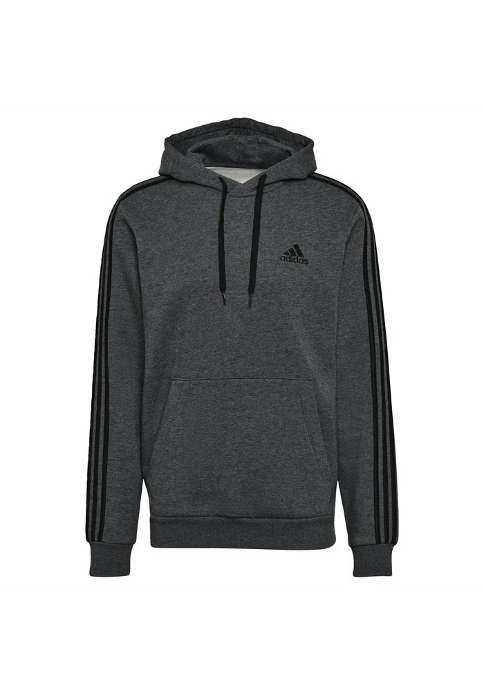 Adidas Performance ESSENTIALS 3-STREIFEN - Hoodie - Grey 7 Adidas Performance ESSENTIALS 3-STREIFEN - Hoodie - Grey - Image 5