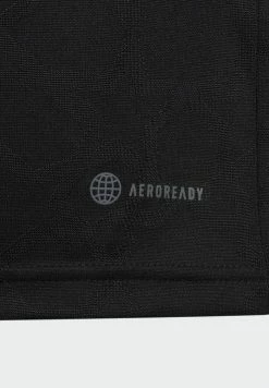 Adidas Performance MOTION SALAH STRIPES - Print T-shirt - Black -adidas Performance Shop 2fb9f709059a48d29c6191919b975ea3