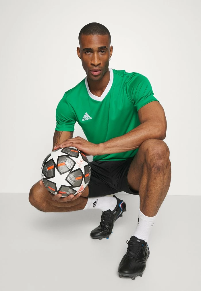 Adidas Performance ENTRADA - Sports T-shirt - Team Green/white 6 Adidas Performance ENTRADA - Sports T-shirt - Team Green/white - Image 4