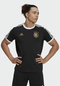 Adidas Performance DEUTSCHLAND DFB DNA 3S TEE - National Team Wear - Black White