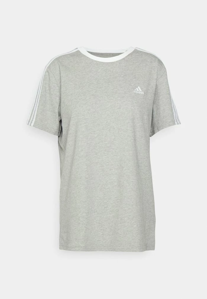 Adidas Performance Basic T-shirt - Medium Grey Heather/white 7 Adidas Performance Basic T-shirt - Medium Grey Heather/white - Image 5