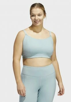 Adidas Performance YOGA STUDIO - Light Support Sports Bra - Grey