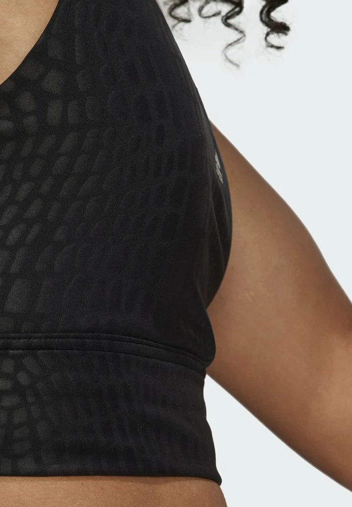 Adidas Performance LONGLINE - Medium Support Sports Bra - Black 8 Adidas Performance LONGLINE - Medium Support Sports Bra - Black - Image 6