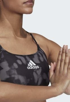 Adidas Performance AEROREACT HYPERGLAM - Light Support Sports Bra - Grey Four/black/white -adidas Performance Shop 359e1d73c1a44eebaf1b4fcd0b24086e