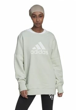 Adidas Performance W FI BOS CREW - Sweatshirt - Linen Green