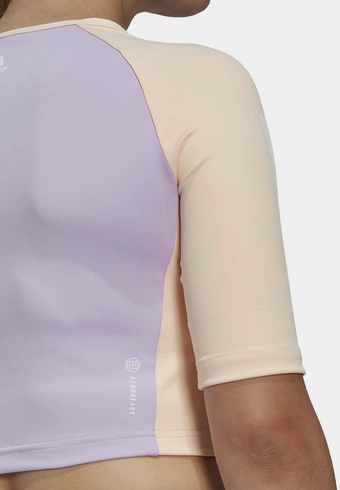 Adidas Performance HYPERGLAM TRAINING CROP TEE - Print T-shirt - Purple Glow/bliss Orange 6 Adidas Performance HYPERGLAM TRAINING CROP TEE - Print T-shirt - Purple Glow/bliss Orange - Image 4