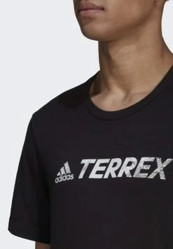 Adidas Performance TX LOGO - Print T-shirt - Black -adidas Performance Shop 368d8405adc14dba983e78e3751038b5