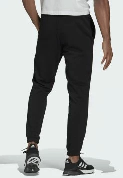 Adidas Performance LINEAR TE ESSENTIALS SPORTS FRENCH TERRY PANTS - Tracksuit Bottoms - Black -adidas Performance Shop 36e09054e1d84f8da8986927c1988c00