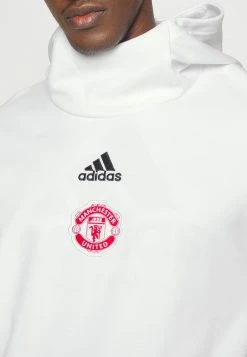 Adidas Performance MANCHESTER UNITED TRAVEL HOODY - Hoodie - White -adidas Performance Shop 3717716238584dca9e470777ae8ee825