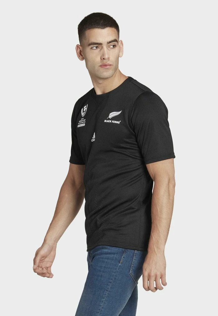 Adidas Performance BOYFRIENDH RWC RUGBY FED NEW ZEALAND ALL - Print T-shirt - Black 9 Adidas Performance BOYFRIENDH RWC RUGBY FED NEW ZEALAND ALL - Print T-shirt - Black - Image 7