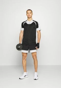 Adidas Performance TRAINING TEE MEN - Sports T-shirt - Black/dashgrey -adidas Performance Shop 3793f1d0e4254eb1afc6c187b26798d9