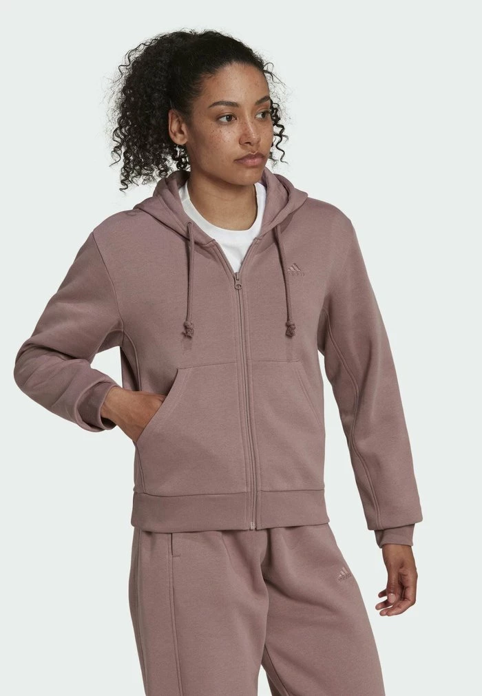 Adidas Performance Zip-up Sweatshirt - Brown 3 Adidas Performance Zip-up Sweatshirt - Brown