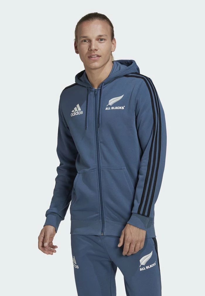 Adidas Performance RUGBY - Zip-up Sweatshirt - Blue 3 Adidas Performance RUGBY - Zip-up Sweatshirt - Blue