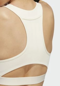 Adidas Performance Medium Support Sports Bra - White -adidas Performance Shop 387c1e3d5f334ed8ab137b1c12ca496b