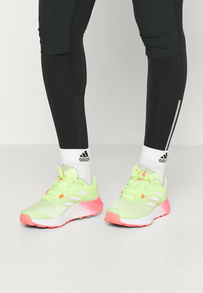 Adidas Performance TERREX TWO FLOW - Trail Running Shoes - Almost Lime/crystal White/turbo 5 Adidas Performance TERREX TWO FLOW - Trail Running Shoes - Almost Lime/crystal White/turbo - Image 3