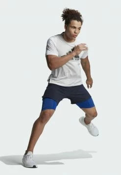 Adidas Performance HIGH INTENSITY SPIN - Shorts - Blue -adidas Performance Shop 390ce5433c7c4e29aa22eb07eb560c25