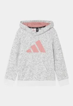 Adidas Performance 3 BAR UNISEX - Hoodie - White/mauve