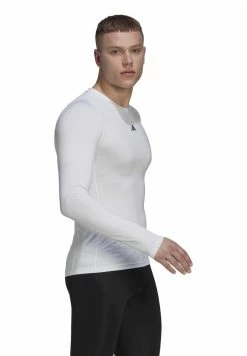 Adidas Performance TF LS TEE - Print T-shirt - White -adidas Performance Shop 3aaecd531eb44bdebf5eef175d9c6757