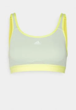 Adidas Performance MOVE - Medium Support Sports Bra - Linen Green/beam Yellow -adidas Performance Shop 3b0f02c027c844d48c898112a60bc970