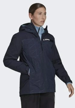 Adidas Performance MT JK FOUNDATION PRIMEGREEN - Outdoor Jacket - Blue -adidas Performance Shop 3b4752f508ed438a8b92286f1bf3ed8a