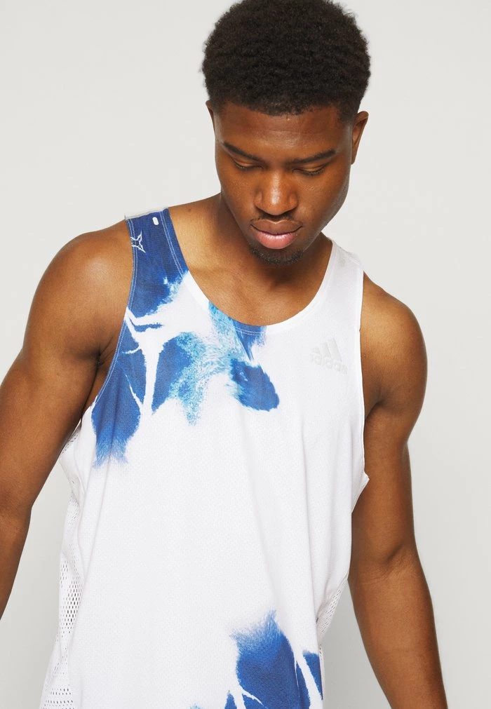 Adidas Performance FAST TANK - Top - White/team Royal Blue 9 Adidas Performance FAST TANK - Top - White/team Royal Blue - Image 7