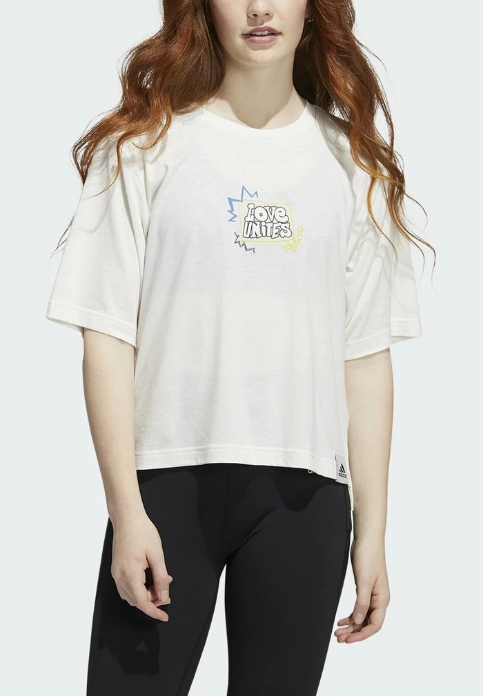 Adidas Performance Sports T-shirt - Off White 6 Adidas Performance Sports T-shirt - Off White - Image 4