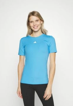 Adidas Performance TECHFIT - Print T-shirt - Pulse Blue/white