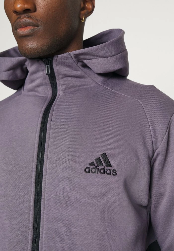 Adidas Performance Zip-up Sweatshirt - Grey 8 Adidas Performance Zip-up Sweatshirt - Grey - Image 6