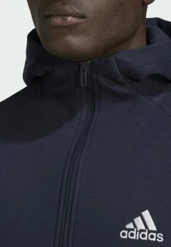 Adidas Performance ESSENTIALS FOR GAME DAY - Zip-up Sweatshirt - Blue -adidas Performance Shop 3cc94129e6be403d9071f35a0541a808