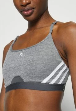 Adidas Performance Light Support Sports Bra - Dark Grey Heather -adidas Performance Shop 3d110e3fc5c345fb810a01aba0188b19