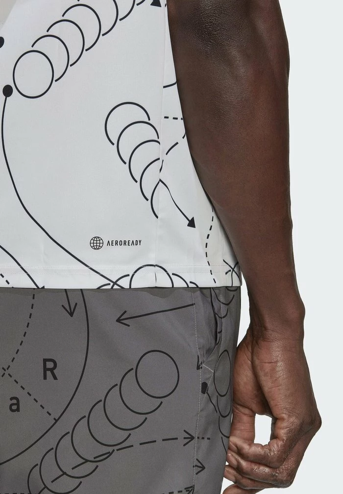 Adidas Performance GRAPHIC - Polo Shirt - White 6 Adidas Performance GRAPHIC - Polo Shirt - White - Image 4