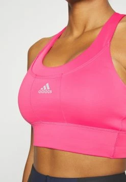 Adidas Performance RUN - Medium Support Sports Bra - Pulse Magenta -adidas Performance Shop 3e02332f8b22453c90efcee7ec1fb733
