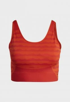 Adidas Performance MMK AKNIT B IN - Medium Support Sports Bra - Orange -adidas Performance Shop 3e827bf3a2d645f880e084d08349a955