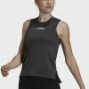 Adidas Performance W MT TANK - Sports T-shirt - Black -adidas Performance Shop 3ec5f773f3f34ad4be226431a92ed75c