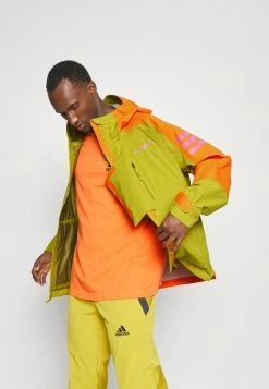 Adidas Performance TERREX XPLORIC RAIN.RDY MOUNTAIN - Hardshell Jacket - Pulse Olive/semi Impact Orange -adidas Performance Shop 3f04b759f88741699488ad16b5f247e3