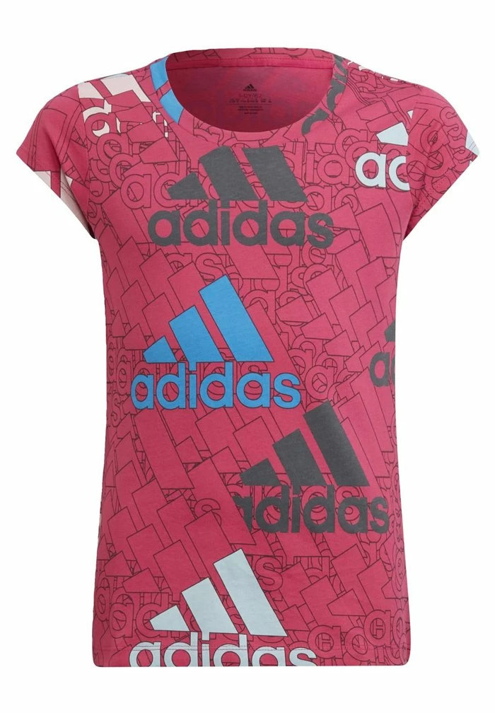 Adidas Performance ESSENTIALS - Print T-shirt - Pink 3 Adidas Performance ESSENTIALS - Print T-shirt - Pink