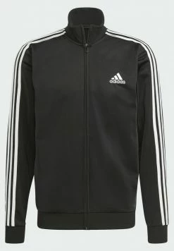 Adidas Performance ESSENTIALS 3-STRIPES - Tracksuit - Top:black/white Bottom:black/white -adidas Performance Shop 403f88ac62eb468aa58b4e177d59a8b7