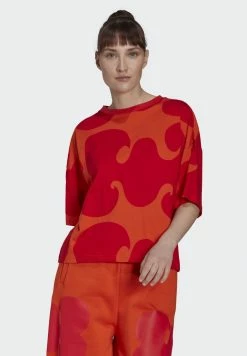 Adidas Performance ADIDAS X MARIMEKKO TEE - Print T-shirt - Collegiate Orange